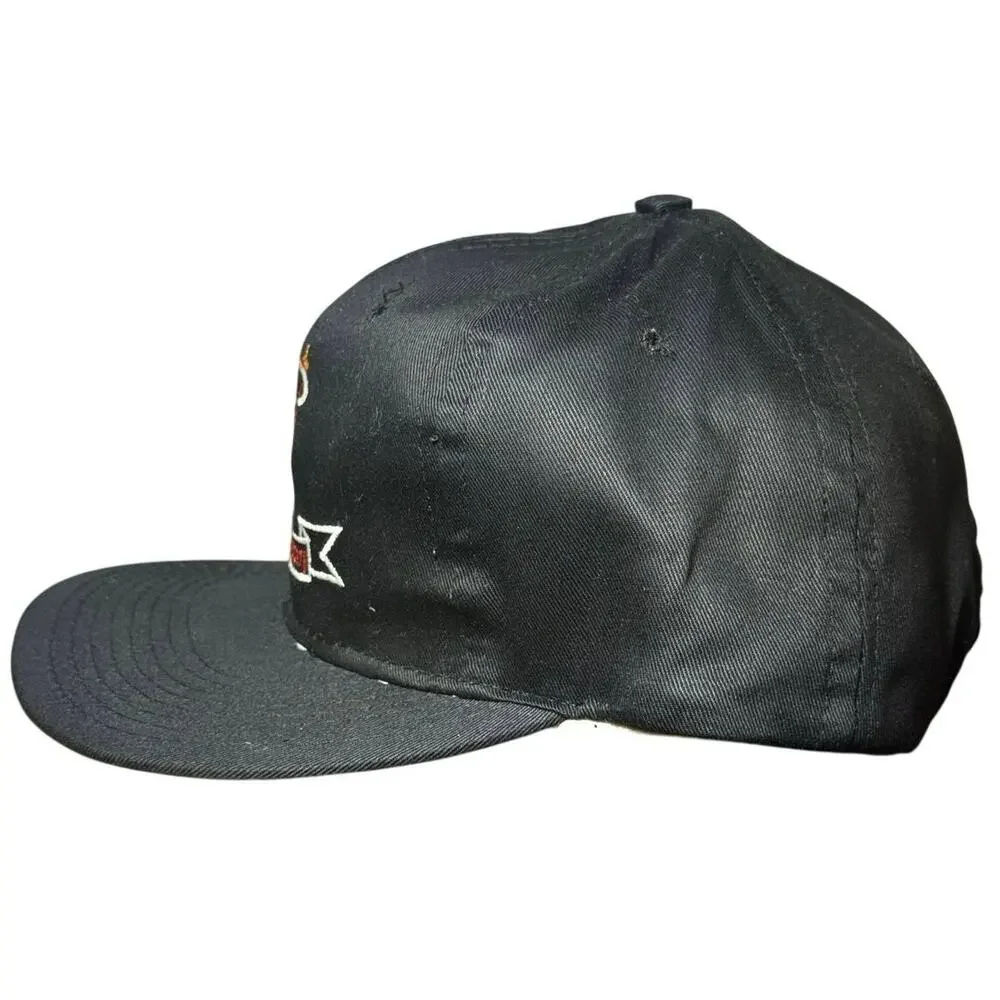 Vintage Miami Heat Fifth Anniversary Snapback Hat NBA Basketball 5th Black 90s
